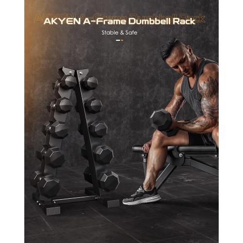 Dumbbell Rack Stand Only, Weight Rack for Dumbbells Compact A-Frame Home Gym Space Saver (480/800 LBS Weight Capacity, 2025 New Version)