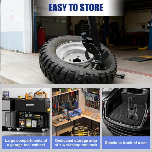 Manual Tire Bead Breaker – Heavy-Duty Bead Buster with Rubber Pad, 38-42 Inch (97-107cm) for Tire Removal, Works for ATV, Golf Cart, Buses,Trucks, Tractors, Motorcycles