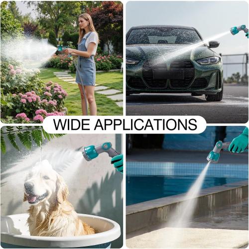 1/2 x 100 ft Retractable Garden Hose Reel, Any Length Lock & 180°Swivel | All-weather Garden Hose Reel Wall Mount for Outside, Retractable Hose with 10-Pattern Nozzle for Cleaning, Watering