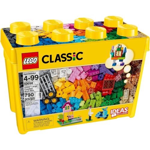 LEGO Classic Large Creative Brick Box 10698 Building Toy Set, Toy Storage Solution for Home or Classrooms, Interactive Building Toy for Kids, Boys, and Girls