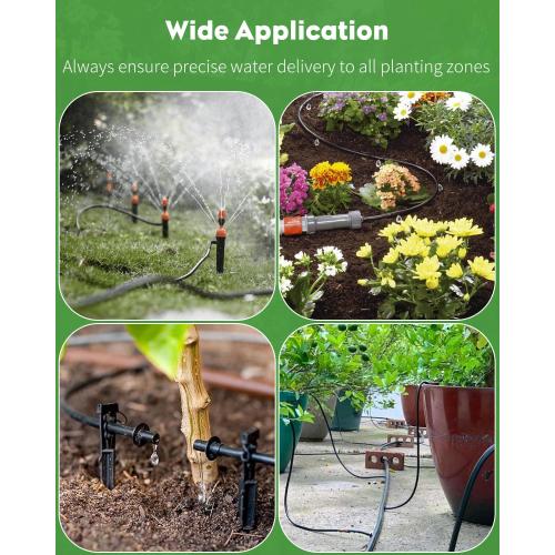 Pawfly 25 ft. Drip Irrigation Tubing, 1/4 Inch Blank Distribution Tubing for Drip Irrigation System, PVC Drip Irrigation Line Hose Roll, Drip Irrigation Part for Garden Watering, Black