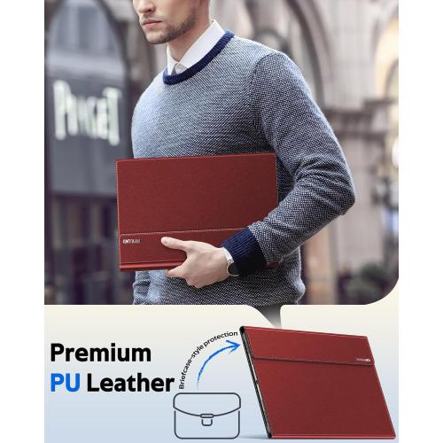 INFILAND Case for Galaxy Tab S11 Ultra 2025 14.6 Inch, Multi-Angle Stand Cover Compatible with Samsung Tab S11 Ultra 5G SM-X936B/ SM-X930 [Auto Wake/Sleep] (Red)