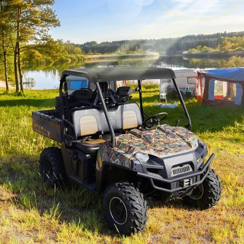 KEMIMOTO 570 Full Size Roof Plastic Hard Sport Roof, 2-Piece Combination Top Compatible with 2016-2025 Polaris Ranger 570 Full-Size Accessories