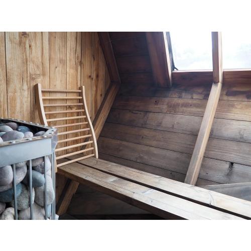 HSE Canadian Red Cedar Ergonomic S-Shape Sauna Backrest
