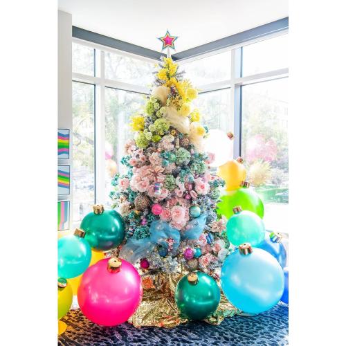 Size 18 inch Color Blue Inflatable Holiday Ornament – Ultimate Indoor/Outdoor Decoration – Reusable and Storage Friendly – for Weddings, Parties, Events, Team Colors – 18 – Light Blue