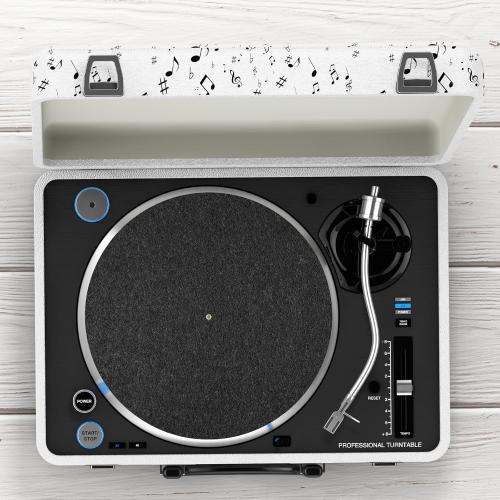 2 Pcs Record Player Mat, Turntable Platter Mat, 12 Inch 3mm Turntable Slipmat Wool Mat, Record Protective Mat, Anti-Slip & Anti-Static Felt Record Pad, Turntable Rubber Mat for Home Record Players