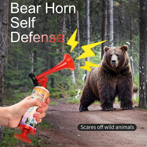 2Pack FARBIN Air Horn For Boating & Safety Dog Air Horn Bear Horn For Hiking Air Horns Loud for Safety Airhorns Horn Graduation Sports Events Party(Large ABS handheld horn 2PCS)