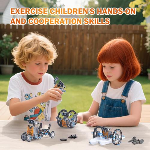 12-in-1 Solar Robot Kit for Kids Age 8-12, STEM Educational Solar Power Robotic Toys Gifts for Kids, DIY Science Building Experiments Kit Christmas Birthday Gifts for Boys Girls Age 8 9 10 11 12