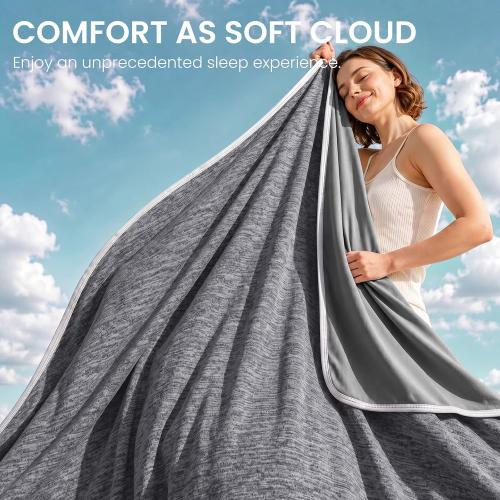 Topcee Cooling Blanket Queen Size 90x90 for Hot Sleepers Summer Blanket