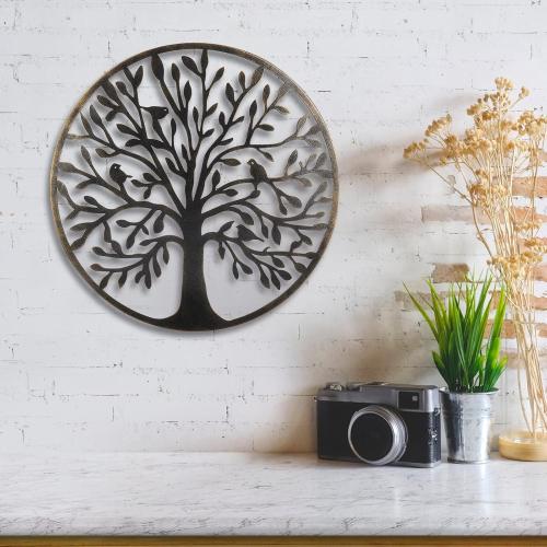 Bdor 20-Inch Tree of life wall art, Metal wall art decor, steel roots decor Perfect for Birthdays, Weddings, Anniversaries, Housewarming Gifts for Indoor Outdoor Metal Wall Decor (Classic Style)