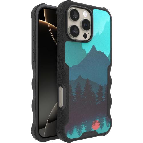 Smartish® iPhone 16 Pro Max Protective Magnetic Case - Gripzilla Compatible with MagSafe [Rugged   Tough] Heavy Duty Armor Cover Drop Tested Protection for Apple iPhone 16 Pro Max - Moving Mountains