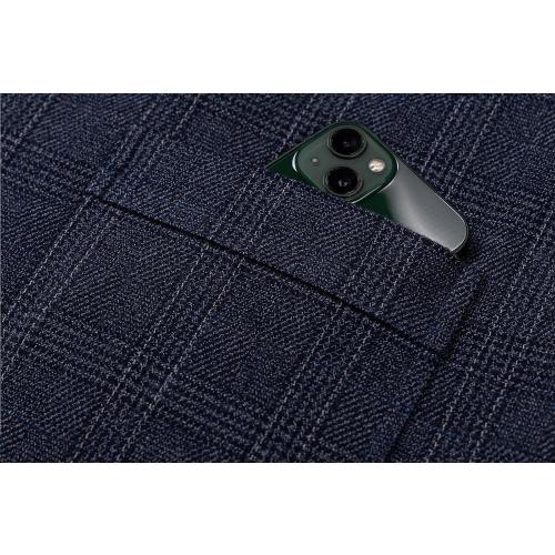 SevenBoy Mens Vintage Suit Vest Plaid Tweed Regular Fit Waistcoat Polka Dot