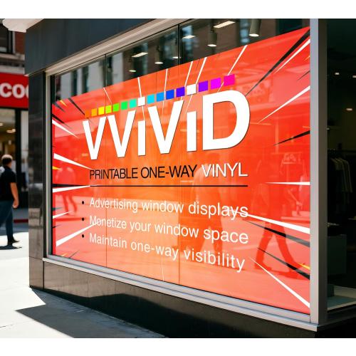 VViViD One-Way Perforated Vinyl Privacy Window Film Adhesive Glass Wrap Roll (3ft x 54 inches)