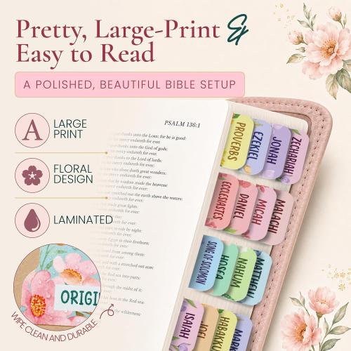 Premium Series – 66 Christian Bible Chapter Tabs