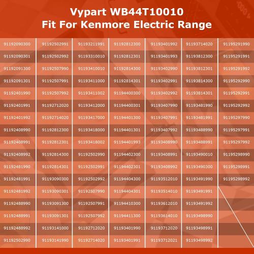 Replacement GE Oven Bottom Heating Element WB44T10010 - Compatible with GE Spectra Oven Element, 2585W, 240V, Fast Heating & Easy Installation