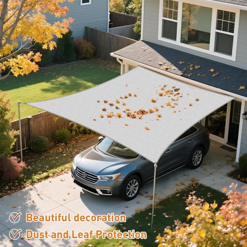 Artpuch Rectangular Breathable UV Block Sun Shade Sail Outdoor Covering Cloth for Deck, Backyard, 16'X20', Sand (Customized Available)