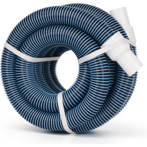 Pool Vacuum Hose With Swivel Cuff 1-1/2 Diameter 18 FT Flexible Heavy Duty Pool Vacuum Cleaning Hose Perfect for Above&In Ground Swimming Pool