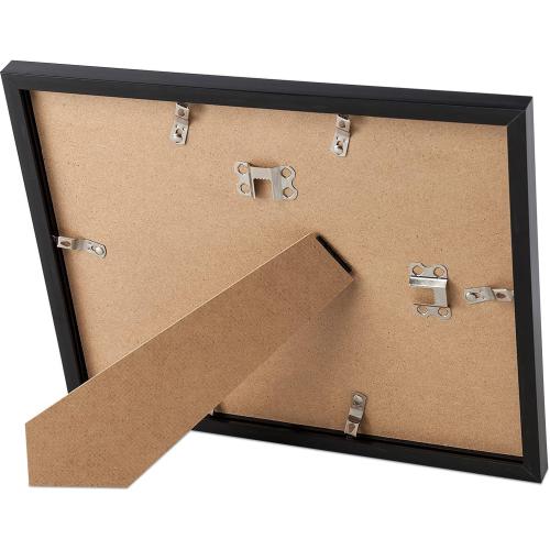 upsimples Certificate Frame with High Definition Glass, 8.5 by 11 Picture Diploma Document Frames for Wall and Tabletop, Black 5 Pack