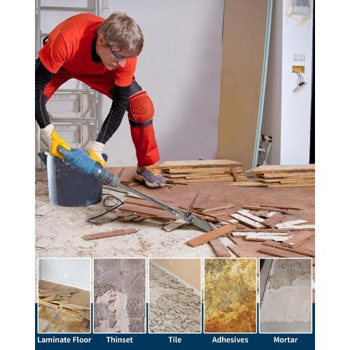 SDS Max Floor Scraper, Firecore 6 Inch SDS Max Thinset Removal Chisel Bits Scaling Chisel Tool for Rotary Hammer Drill, Steel Shovel Bits for Removing Vinyl Flooring VCT Tiles Linoleum Concrete Mortar