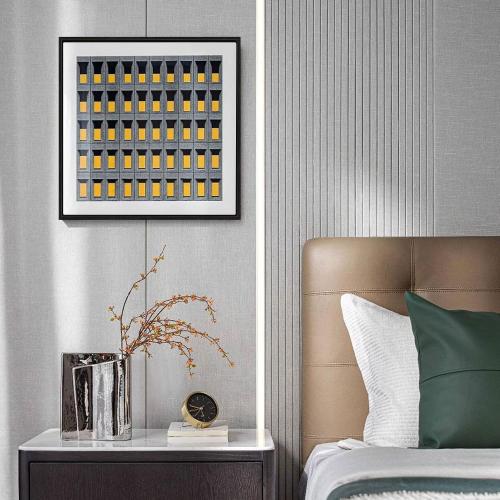 40x40 Frame for Stretched Canvas Art, DIY Metal Canvas Floater Frames with 1.5 Deep for Oil Diamond Paintings Vintage Prints Artwork, Aesthetic Home Accents Living Room Decor (Black)