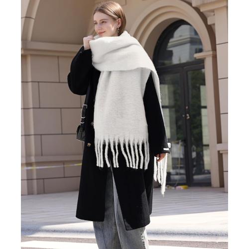 Wander Agio Winter Warm Scarf Long Pashmina Extra Large Shawls and Wraps for Women Large Blanket Scarves Solid