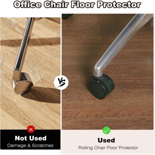 Upgraded 58x 75 Heavy Duty Mat for Office Chair on Hardwood Floors, Non-Slip PVC Chair Mats for Hardwood Floors, Scratch-Resistant Desk Chairs Mat for Hard Floor, Under Desk Mats for Rolling Chairs