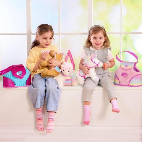 Pucci Pups – Plush Horse – Dog Carrier – Heart & Stripes Bag & Pony – Comb & Purse – Stuffed Animal – 2  Years