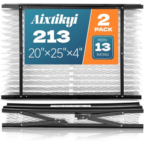 2-Pack 213 Replacement Filter for AprilAire Whole House Air Purifiers, Models 1210, 1620, 2210, 2216, 3210, 4200, MERV 13 Air Purifiers, Size: 20x25x4