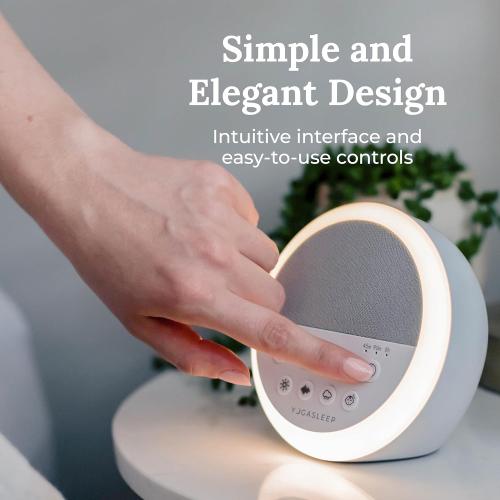 Yogasleep Nod White Noise Sound Machine, With Soft Night Light & Sleep Timer, 20 Sound Options Including Lullabies, Nature & Pink Noise, Sleep Aid For Baby & Adults, Noise Canceling For Office Privacy