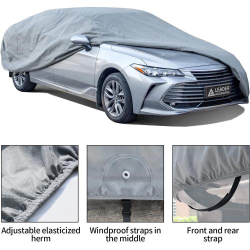Car Covers for Automobiles All-Weather Limited Waterproof, Breathable Full-Exterior Covers for Indoor and Outdoor Use