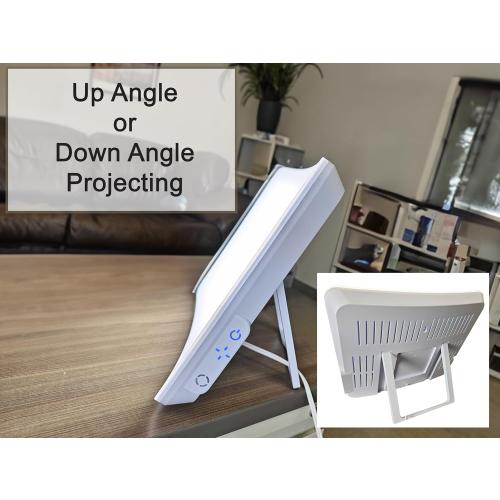 Carex Day-Light Elite Bright Sunlight Therapy Lamp, 10000 LUX Therapy Lamp at 12 Inches, LED Bright White Light with Adjustable Height and Brightness Levels for Mood, White