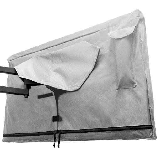 Outdoor TV Cover 80-85 inch - with Zipper, Weatherproof, Waterproof 360 Degrees Protection, Soft Non Scratch Interior - Gray