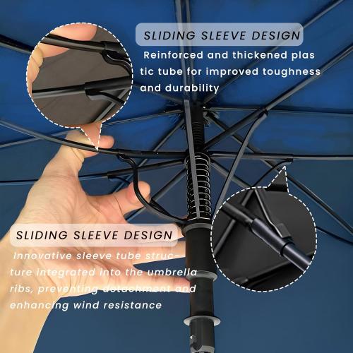 Golf Umbrella Large 62/68/72 Inch, Extra Large Oversize Double Canopy Vented Windproof Waterproof Umbrella, Automatic Open Golf Umbrella for Men and Women and Family.