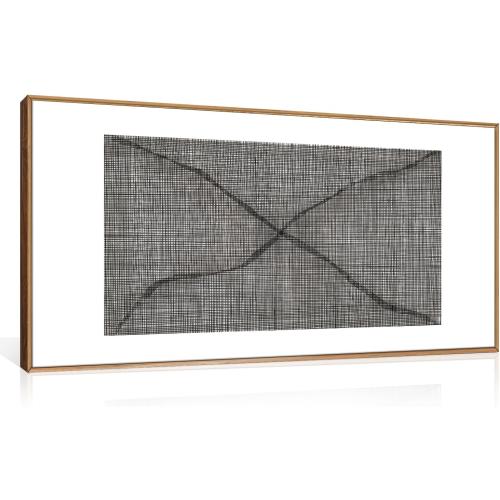 Abstract Line Framed Canvas Wall Art Set,Minimalist Black and White Wall Decor,Neutral Geometric Print,Modern Illustration Mid Century Boho Artwork for Living Room,Bedroom-20 x40