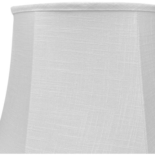 Tootoo Star Brown Large Drum Lamp Shade for Chandeliers Floor Light and Table Lamp,12x16x11 Spider,Fabric Natural Linen Hand Crafted (White)