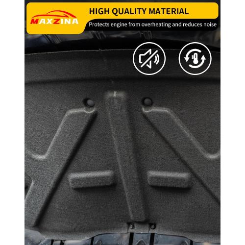 Soundproof Mat Compatible with 2022-2025 Ford Maverick Engine Hood Heat Insulation Shield Sound Protective Pad Sound Proof Foam Insulation for 2024 Maverick Accessories (PET Felt)