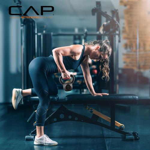 CAP Barbell Cast Iron Kettlebell - Coated Options, Singles and Sets, Multiple Weight Choices