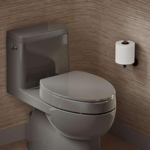 KOHLER Hyten 3 Height Solft Close Elongated Toilet Seat, White | 25875-0, Elevated Contoured Seat, Grip-Tight Bumpers, Quick-Attach Hardware