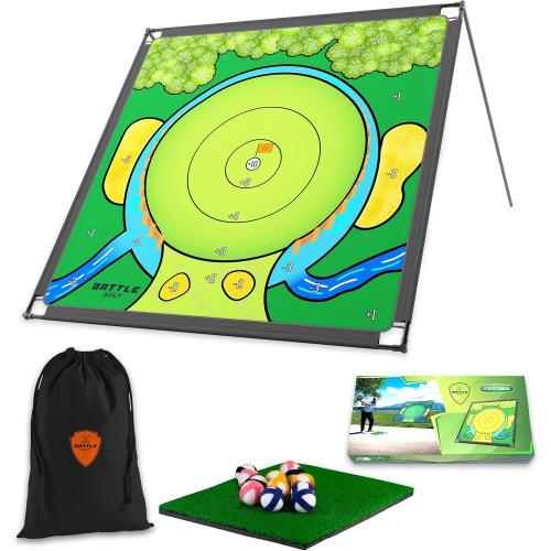 Battle Golf Chipping Game - The Original Portable Golf Game for Chipping Practice for Dads and Junior Golfers - Indoor and Outdoor