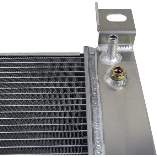 CoolingCare All Aluminum Double Oilcooler 3 Row Radiator for 1999-2011 Chevy Silverado, GMC Sierra 1500 2500 Series V8 Engine (19 x 40 OVERALL)