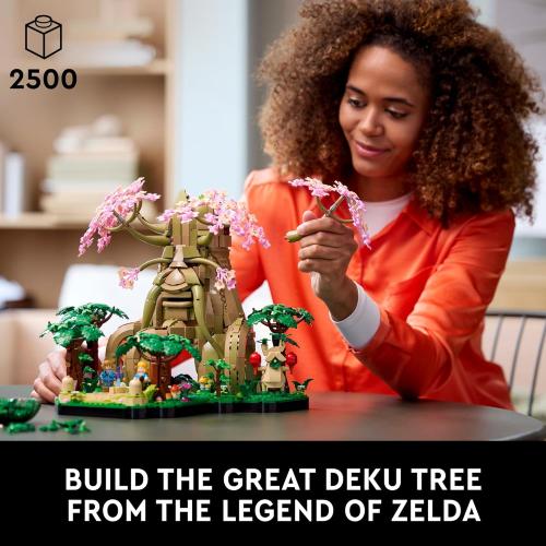 LEGO The Legend of Zelda Great Deku Tree 2in1 - Model Building Set for Adults, Ages 18  - Collectible Kit for Home Decor, Office or Bedroom - Gift Idea for Video Game Fans - 77092