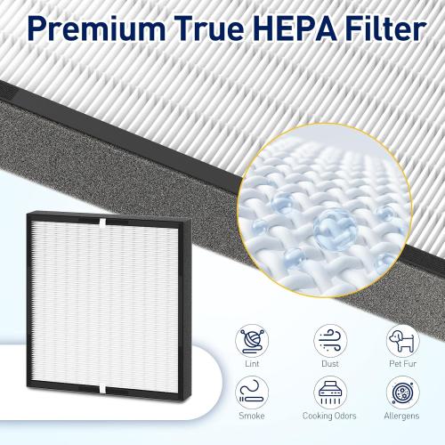 BF35 Replacement Filter compatible with Alen BreatheSmart Classic Air Cleaner Puri-fier, True HEPA Fit for Alen Air Puri-fier, 2 True HEPA Filters   4 Carbon Pre-Filters