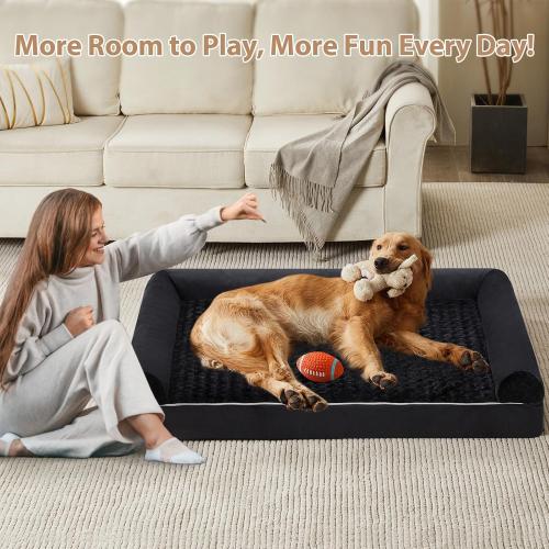 BFPETHOME Orthopedic Washable XLarge Dog Bed for Senior Dog Cozy Sleep