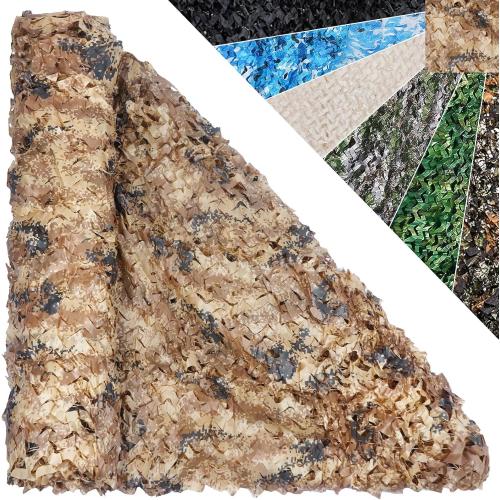 Camo Netting Hunting Camouflage Accessories - Camouflage Party Decorations，Camping Ghillie Netting, Sunshade Camo Mesh & Hunting Blind Deer Stand