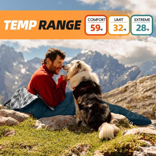 MEREZA Flannel Sleeping Bag for Adults XL, Large Wide Sleeping Bags for Camping Mens Warm Cotton Sleeping Bag 4 Season Warm & Cool Weather