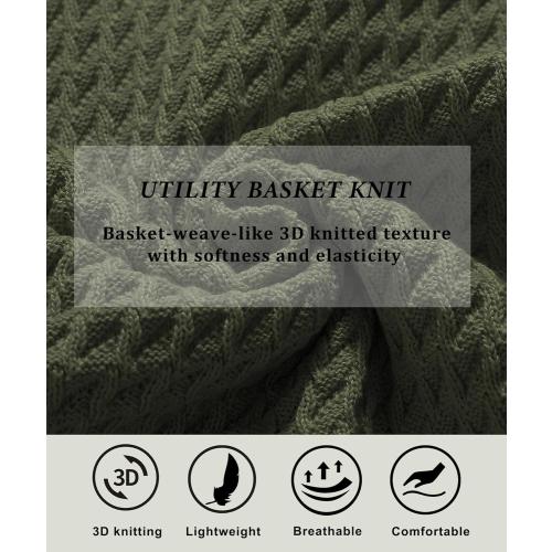 Size L...Men's Hooded Sweatshirt Hoodie Solid Knitted Pullover Long Sleeve Casual Sweater