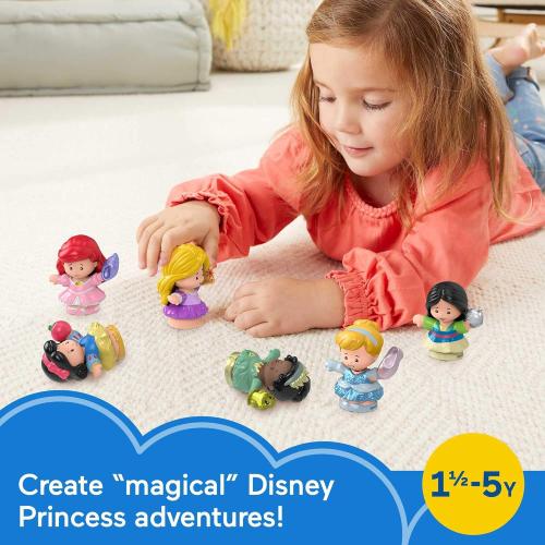 Fisher-Price Little People Toddler Toys Disney Princess Gift Set with 6 Character Figures for Preschool Pretend Play Ages 18  Months (Amazon Exclusive)