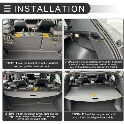 Trunk Cargo Security Cover for Ford Explorer ST Sport XLT - Enhanced Privacy, UV Protection, and Easy Installation - for Ford Explorer Accessories 2020 2021 2022 2023 2024 2025