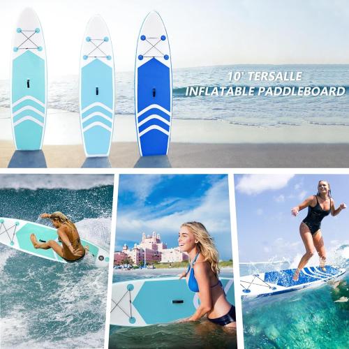 Inflatable Stand Up Paddle Board, 10' SUP with Premium Accessories, Yoga Board for Youth & Adult