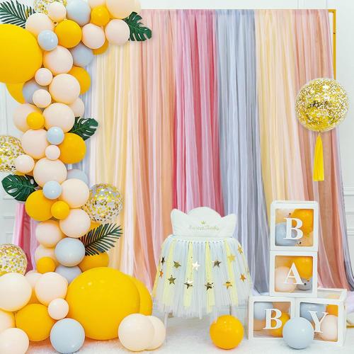 Fomcet 10FT x 10FT Backdrop Stand Heavy Duty with Base, Gold Portable Adjustable Pipe and Drape Kit, Square Metal Arch Party Frame for Wedding Birthday Parties Banquet Decorations
